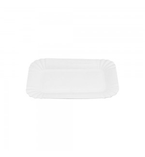 Travessas Cartão Retangular Branco 10x16cm 100un