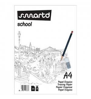 Papel Vegetal A4 38g Esquiço Bloco 50Fls