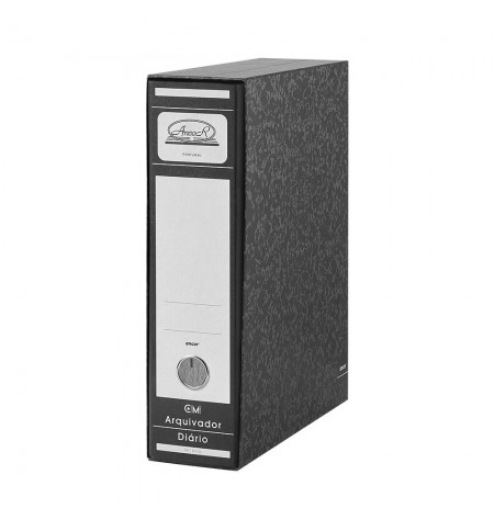 Pasta Arquivo+Cx Fixa 80CM 320x287 Ancor Marmor Preto 1un