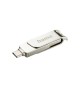 Pen Drive USB-C + USB-A 3.1/3.0 256GB Rotate Pro Prata