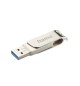Pen Drive USB-C + USB-A 3.1/3.0 256GB Rotate Pro Prata