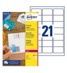 Etiquetas Ocultar 063,5x038,1mm 25Fls Avery 525un