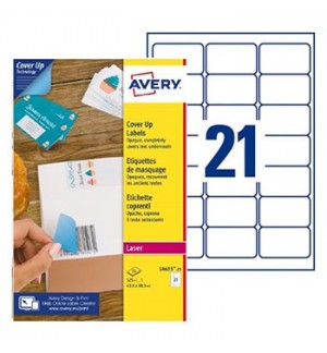 Etiquetas Ocultar 063,5x038,1mm 25Fls Avery 525un