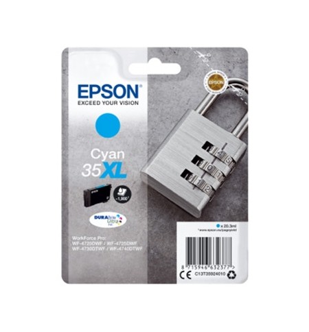 Tinteiro Epson 35XL Azul C13T35924010 20,3ml 1900 Pág.