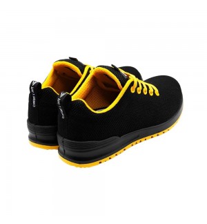 Sapatos Segurança Tamanho 47 Baixo S1P ESD SRC Preto/Amarelo