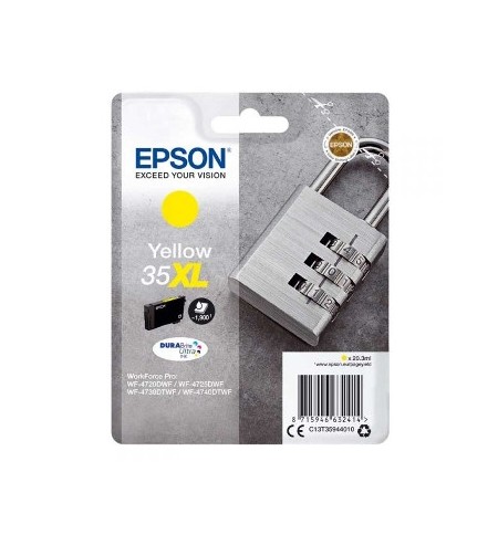 Tinteiro Epson 35XL Amarelo C13T35944010 20,3ml 1900 Pág.