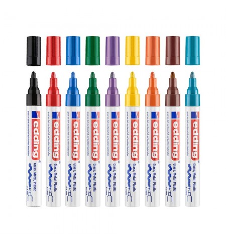 Marcador Grosso Edding 750 2-4mm 10 Cores 10un