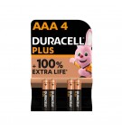 Pilhas AAA LR03 Alcalinas 1.5V Duracell Plus 4un