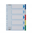 Separadores A4 Polipropileno Cores Sortidas 5 Pestanas