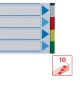 Separadores A4 Polipropileno Cores Sortidas 10 Pestanas