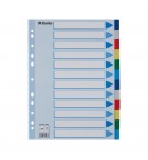 Separadores A4 Polipropileno Cores Sortidas 12 Pestanas
