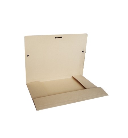 Pasta Cartolina A4 350gr Abas/Elásticos Bege