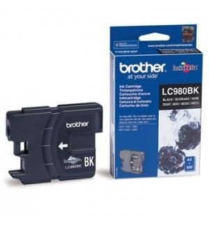 Tinteiro Brother LC980BK Preto 8,7ml 300 Pág.