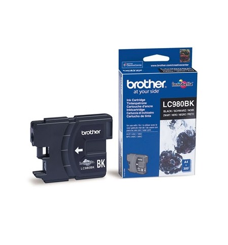 Tinteiro Brother LC980BK Preto 8,7ml 300 Pág.