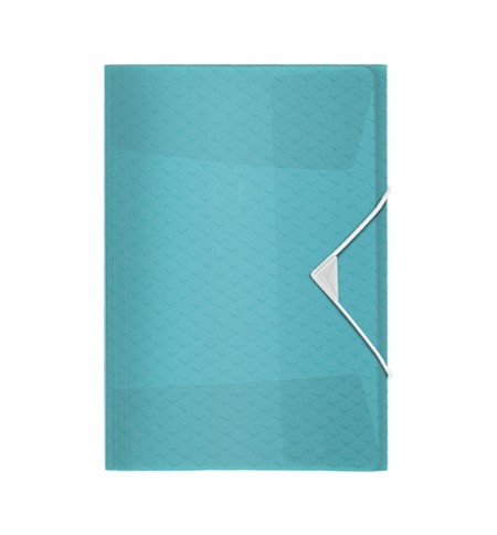 Pasta Plástico c/Elásticos A4 3 Abas Azul