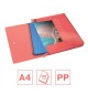 Pasta Plástico c/Elásticos L25 A4 Vermelho Coral