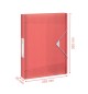 Pasta Plástico c/Elásticos L25 A4 Vermelho Coral