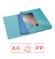 Pasta Plástico c/Elásticos L25 A4 Azul