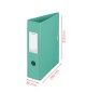 Pasta Arquivo L/L Polyfoam c/ Elástico 318x290mm Verde Água
