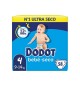 Fraldas Dodot T4 (9-14kg) Bebé Seco 58un