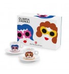 Conj Chav+Pires Esp Illy Art Collection Olimpia Zagnoli 2un