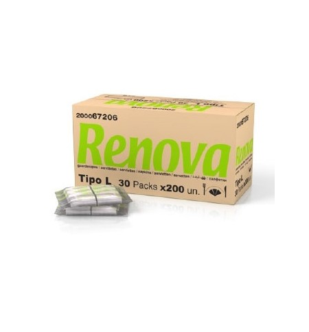 Guardanapos Bar 17x17 1Fl Branco Renova 30x200un 6000un