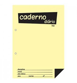 Caderno Diário B5 25x17,6cm Liso 60g 40Fls 1un