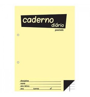 Caderno Diário B5 25x17,6cm Pautado 60g 40Fls 1un