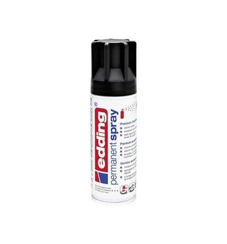 Tinta Acrílica Edding 5200 Spray 200ml Preto
