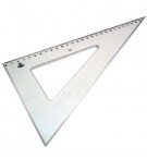 Esquadro Plástico Cristal 60G-29cm SmartD