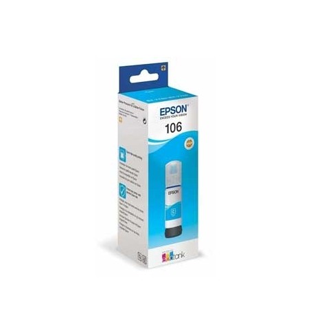Tinteiro Epson 106 Azul C13T00R240 70ml 5000 Pág.