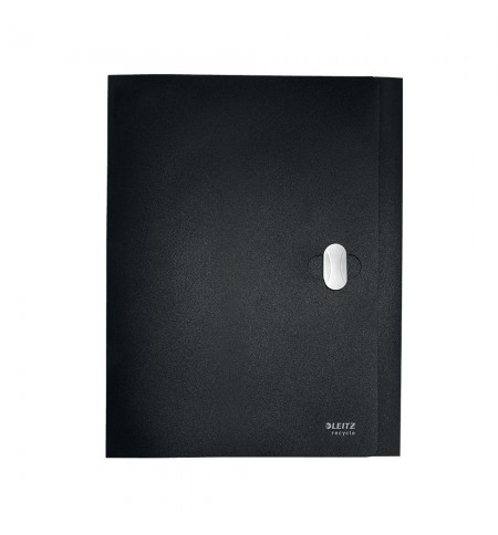 Pasta Projectos PP Recycle c/Fecho A4 3 Abas Preto