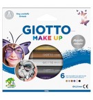 Lápis Facial Giotto Metalizadas 6 Cores