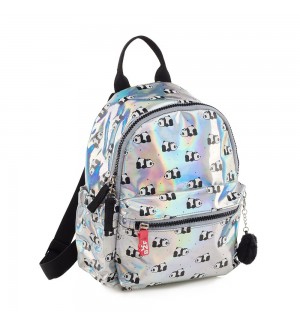 Mochila Infantil Mini Panda Holografica 5L