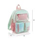 Mochila Infantil Turquesa e Rosa 17L