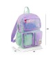 Mochila Infantil Turquesa e Lilás 17L