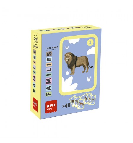 Jogo Apli Kids Família Animais 48 Cartas