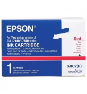 Tinteiro Epson SJIC7 Vermelho C33S020405 5000000 Caracteres
