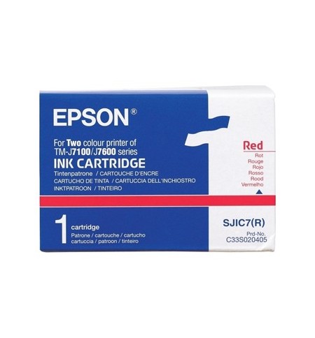 Tinteiro Epson SJIC7 Vermelho C33S020405 5000000 Caracteres
