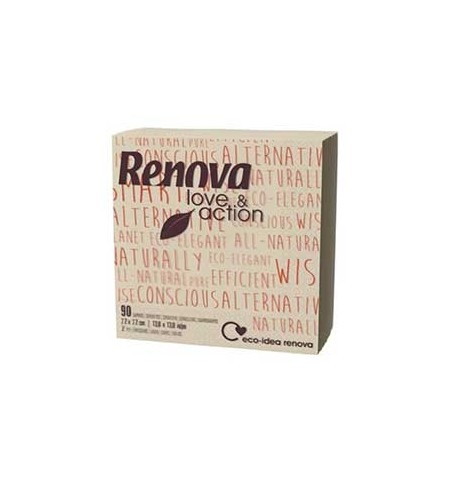 Guardanapos 22x22 2Fls Reciclados Love&Action Renova 90un