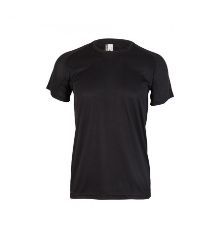 T-Shirt Adulto 100% Poliéster Bird Eye 130g Preto Tamanho S