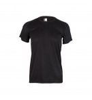 T-Shirt Adulto 100% Poliéster Bird Eye 130g Preto Tamanho M