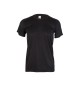T-Shirt Adulto 100% Poliéster Bird Eye 130g Preto Tamanho M