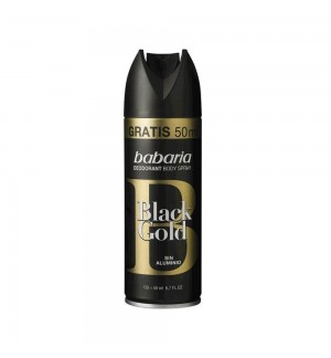 Desodorizante Spray Babaria Men Black Gold 150ml+50ml