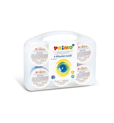 Guache Pintura Dedos 100mlx06 Primo Têxtil 6 Cores