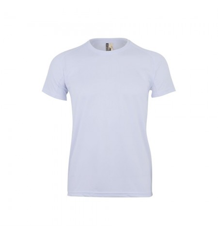T-Shirt Adulto 100% Poliéster Bird Eye 130g Branco Tamanho L