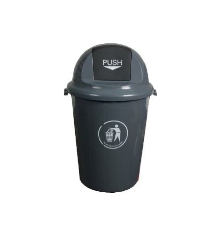 Cesto p/Papeis Plastico Tampa Vai-Vem 80 Litros (kf04237)