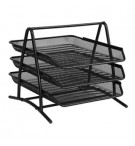 Tabuleiro Secretária 3 Gavetas Rede Preto