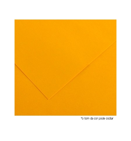 Cartolina 180gr 1 Folha A4 Laranja Forte / Ocre