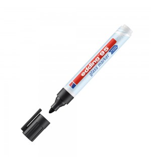 Marcador Quadros Vidro Edding 95 1,5-3mm Preto 1un